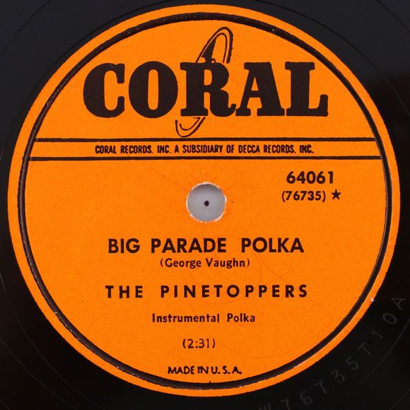 The Pinetoppers - Mockin' Bird Hill / Big Parade Polka 1950 78 rpm Record 64061 - Picture 3 of 16